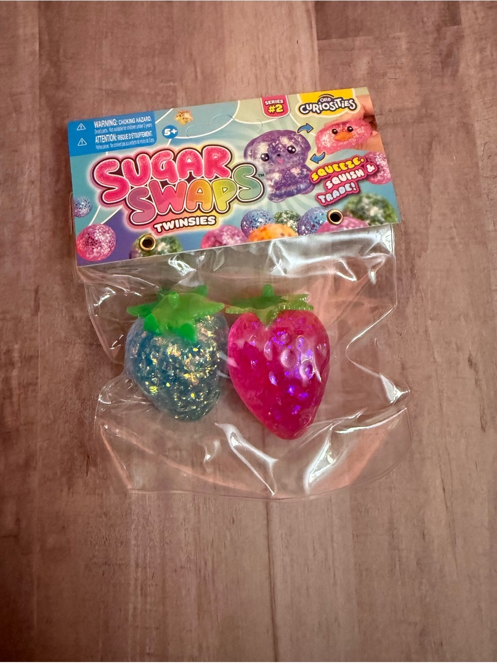 Twinsies Pink & Blue Strawberry Squeeze Toy Set